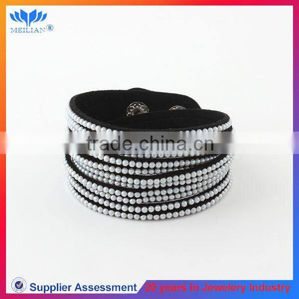 TOP SALE YIWU JEWELRY FACTORY custom braided leather bracelet