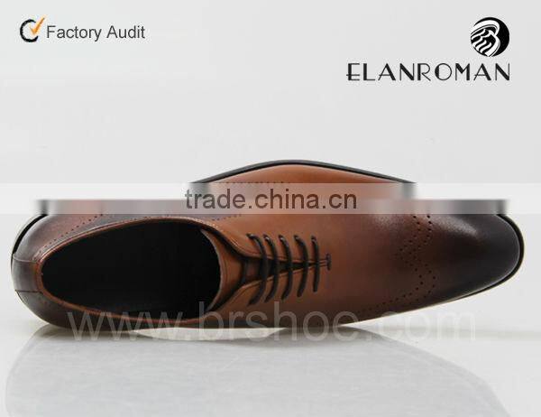 Hot selling pointed toe leather men dress shoes