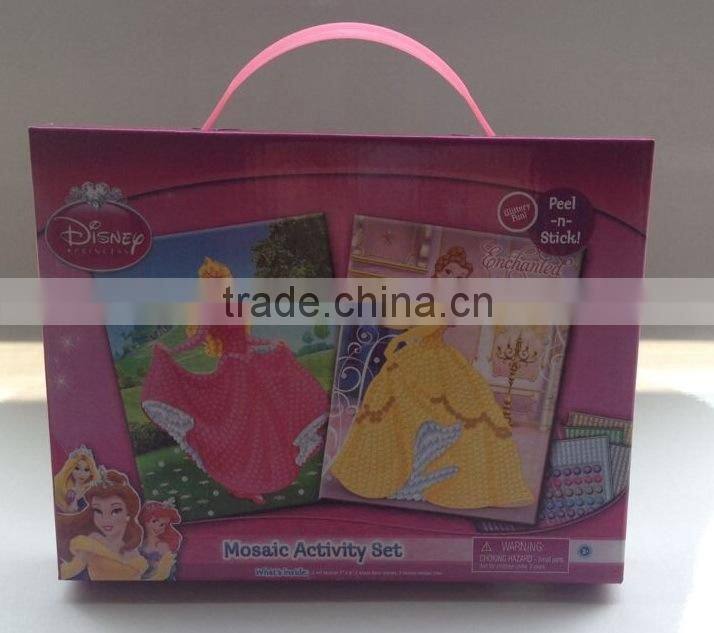 Sticky mosaic by numbers kids toy .Holiday Decoration & Gift.sticky mosaics,Fairies mosaic.kids DIY craft kit-