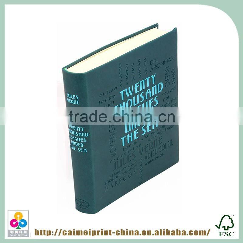 Leather cover travel book with metal decorations journal