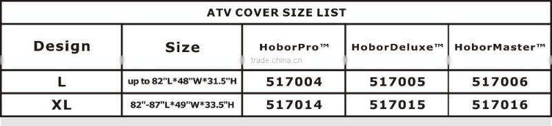 outdoor polyester fabric atv cover