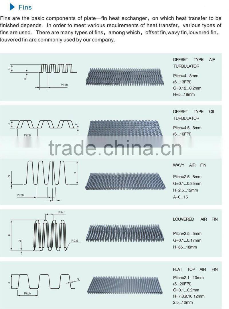 China export aluminum type automatic oil cooler heat exchanger