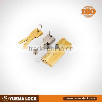 Brass 75mm cylinder with thumb turn, Satin Brass finish