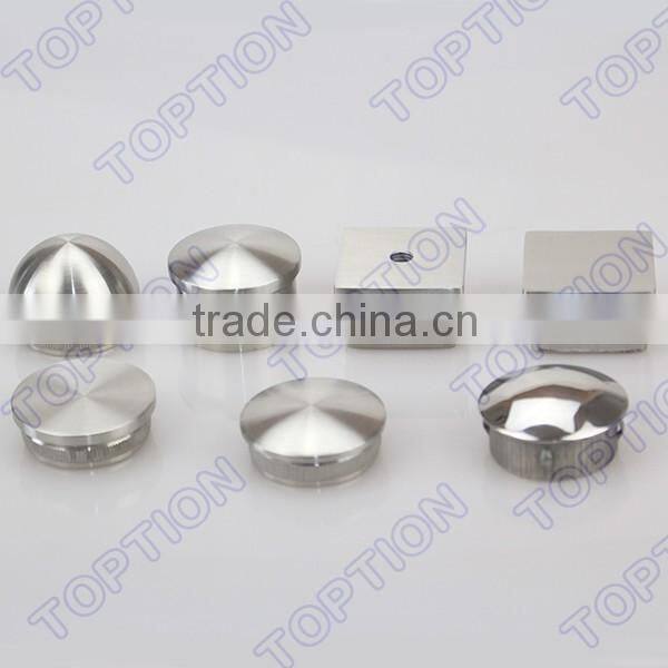 Stainless steel handrail balustrade knock in type end cap
