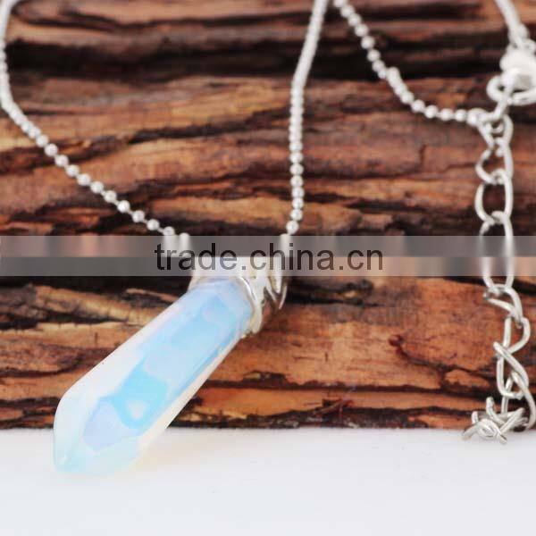 Amazing Cheap Gold plated Chain Necklace Natural Quartz Necklace for Gifts