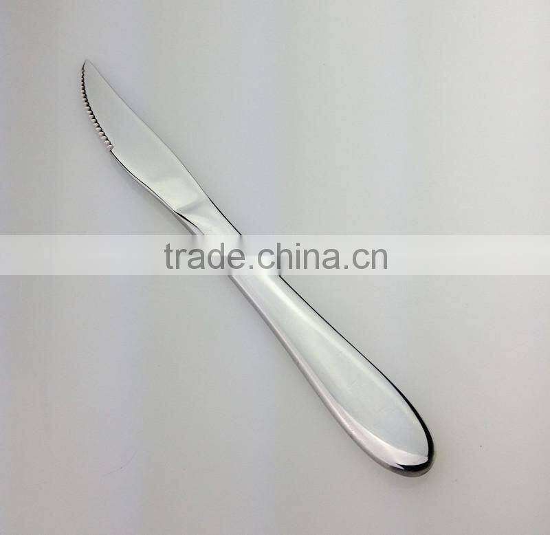 JZ101 top garde mirror polish stainless steel steak knife