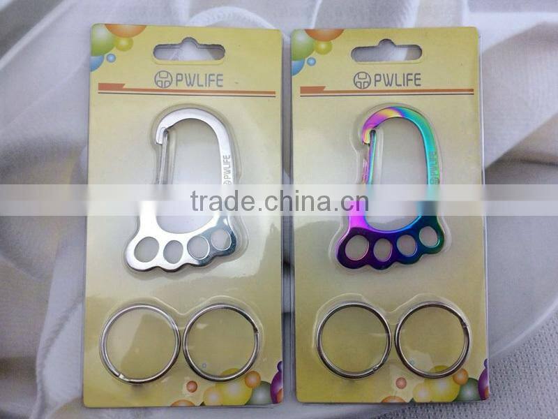 2015 footprint design metal keychain & promotional gift