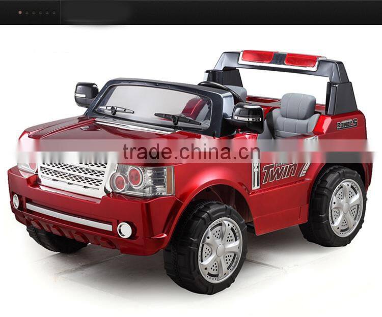 Best gift land rover ride on toys for twins JJ205 with two seats ride on car