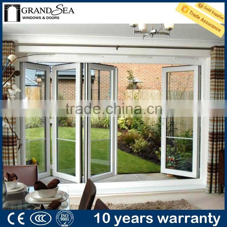 Security folding tempered glass door manufacturer