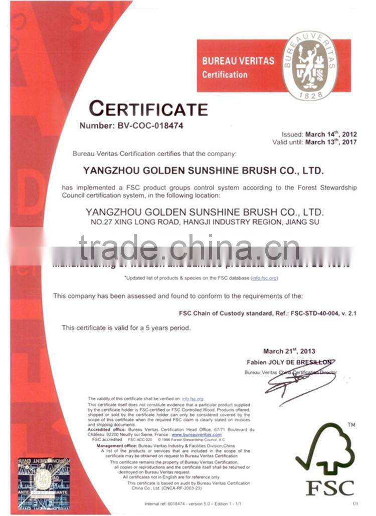 2015 Best cleaning natural boar bristle hair brush