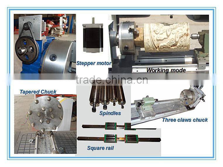 QL-1200 Wood Carving Machine 3d CNC Router Machine Rotary Attachment