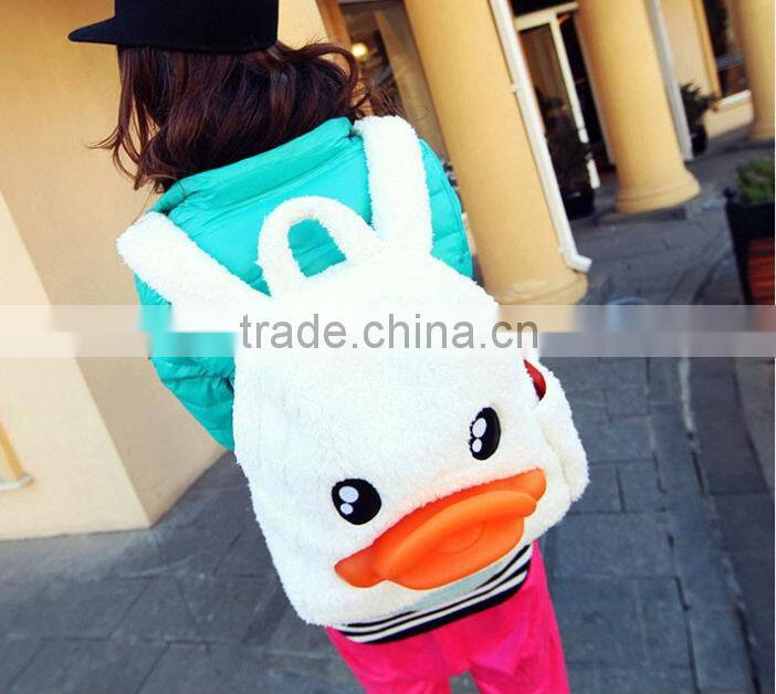 Duck mouth school backpack bag for girls