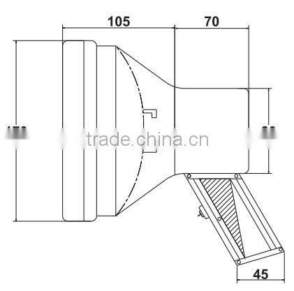 GE Lamp 12V 250W Portable Waterproof Work hand Light