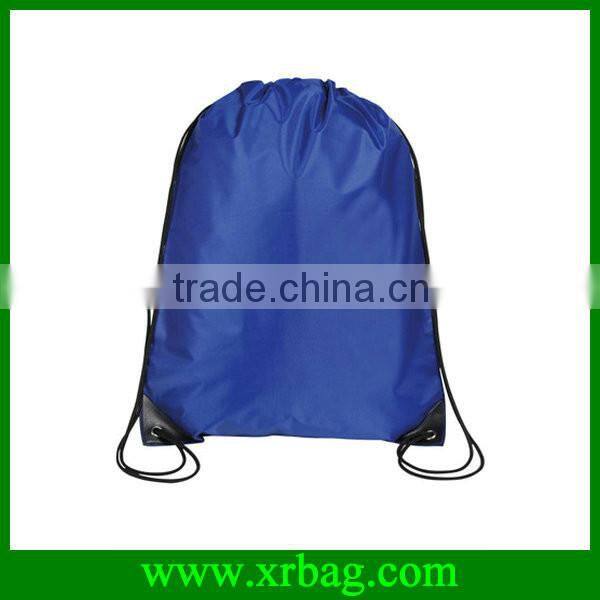 black recycled nylon string bag