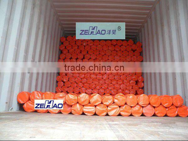 orange color pe tarpaulin in roll&100% virgin light pe tarpaulin&pe tarpaulin for tent cover