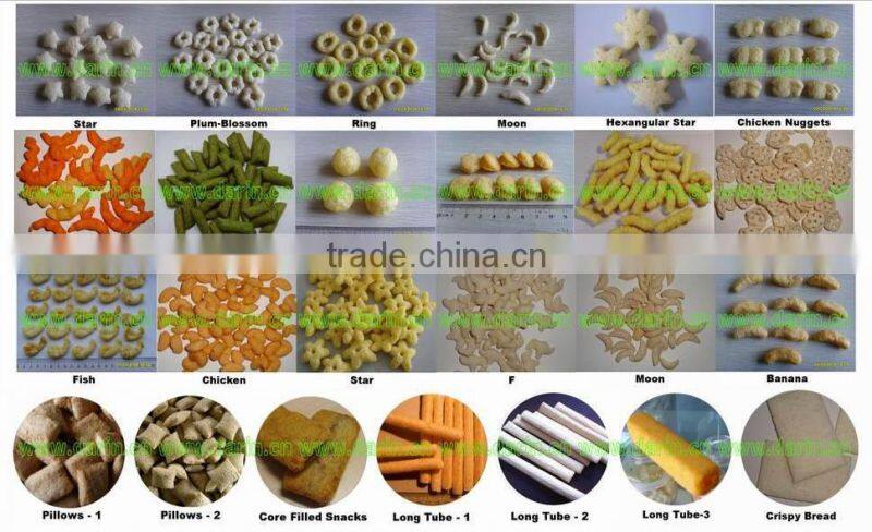 Low Cost Inflating Extrusion Corn Snack Food Machinery