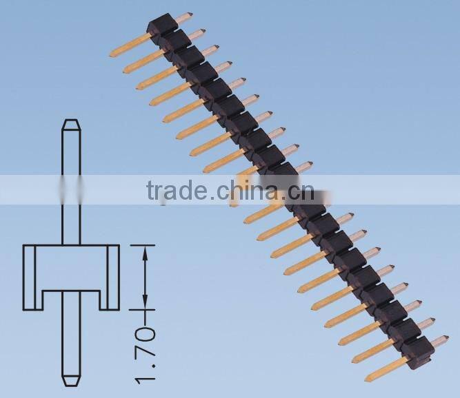 1.27mm Single Row 180 Degree Pin Header H=2.5