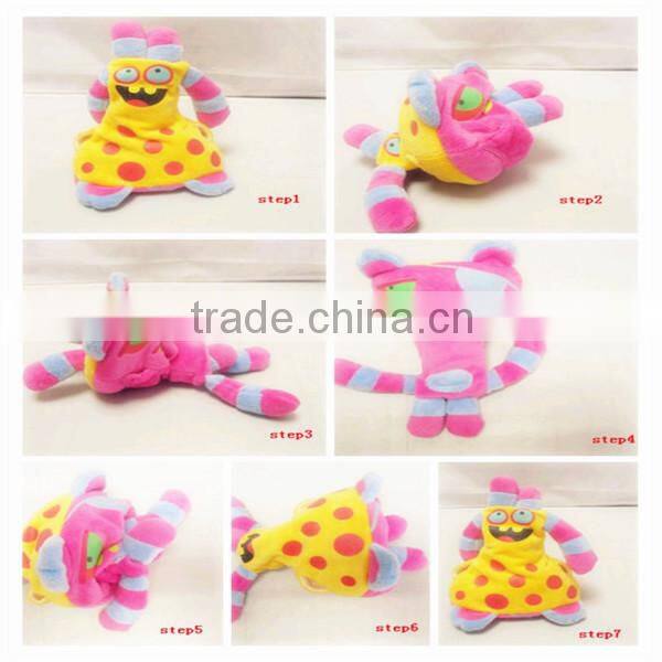 Cute Double-sided Deformable Hand Puppet Plush Toy For Kids