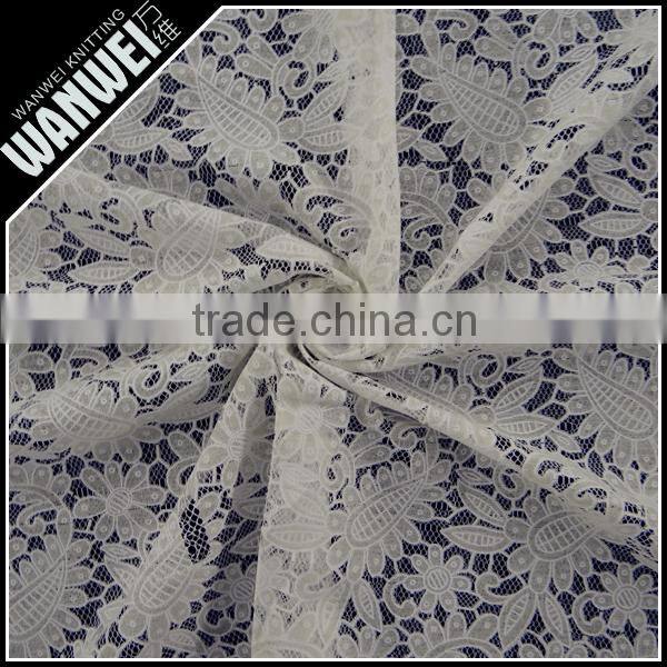 grey design for order nylon cotton knitting for arab caloco ladies dress burn-out fabric