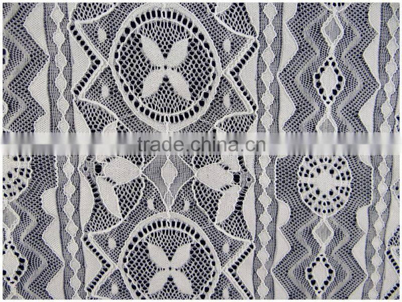 new elastic bright product manufactur hot selling spandex nylon lace fabric wholesale K-169