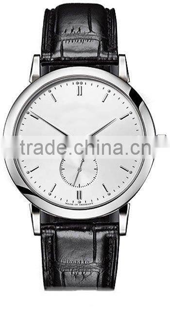 business leather alloy wrist watch men watch cheap band watch 2014 china watch factory