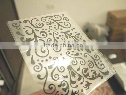 2015 Home decorative epoxy skin glitter sticker