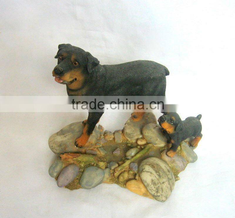 Polyresin Dog Figurine Decration Craft