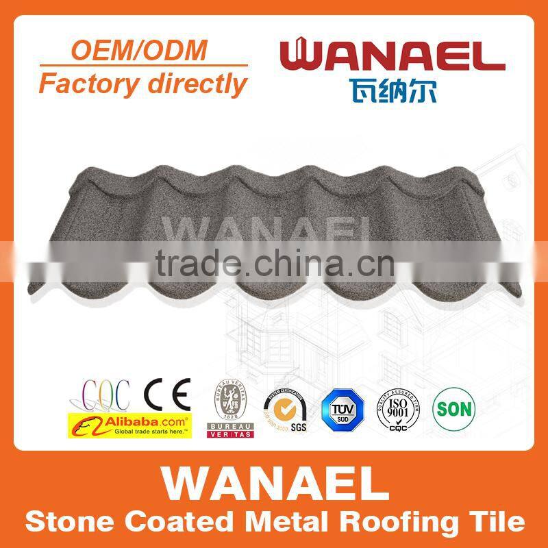Asphalt shingles colorful stone coated steel roof tile factory / Building material