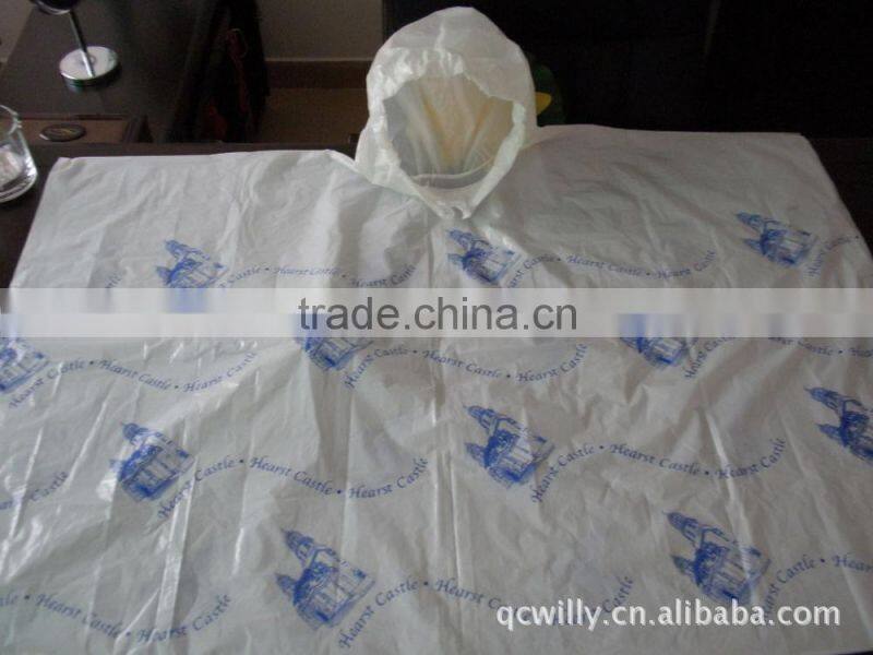 clear new PE raincoat poncho