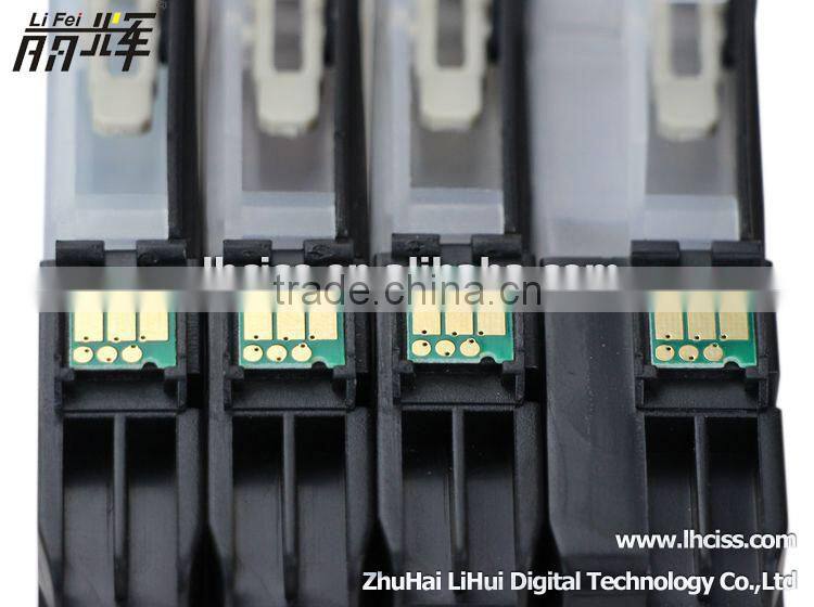 4pcs refillable ink cartridge For Brother LC563 use for Brother MFC-J2310 J2510 3520 J3720 printer with Auto rest chip