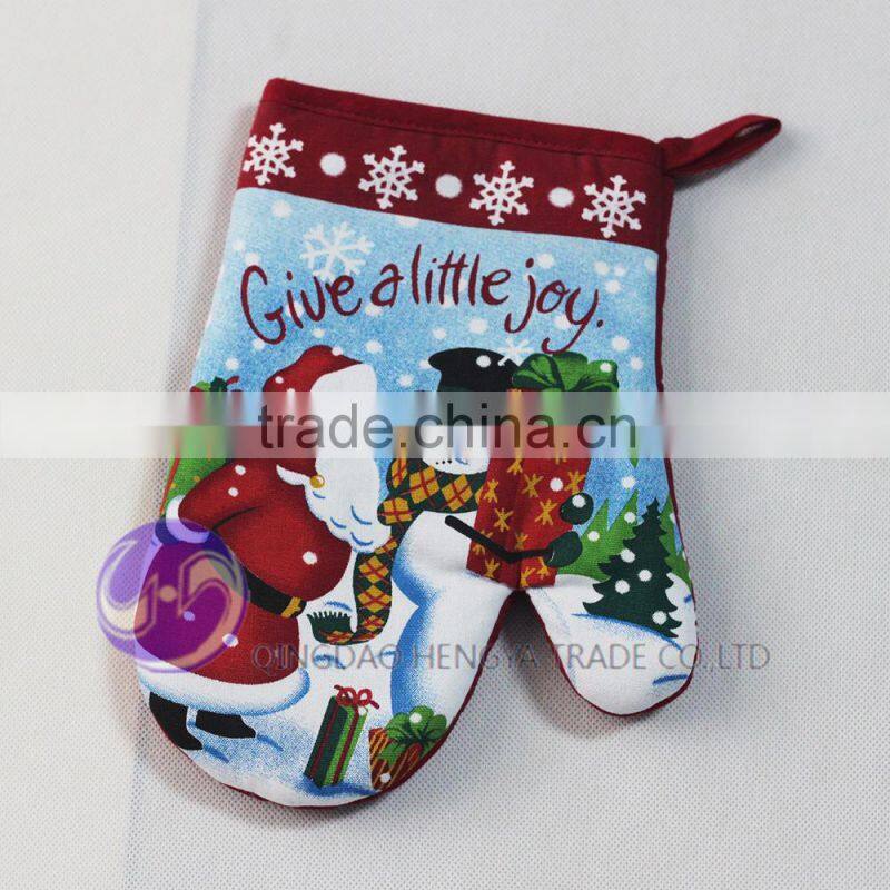 kitchen accessories designer fabric design kitchen heat resistant microwave cotton christmas oven glove