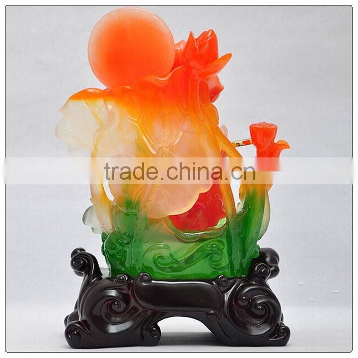 Jade color Money frog feng shui statue ,Large size money frog