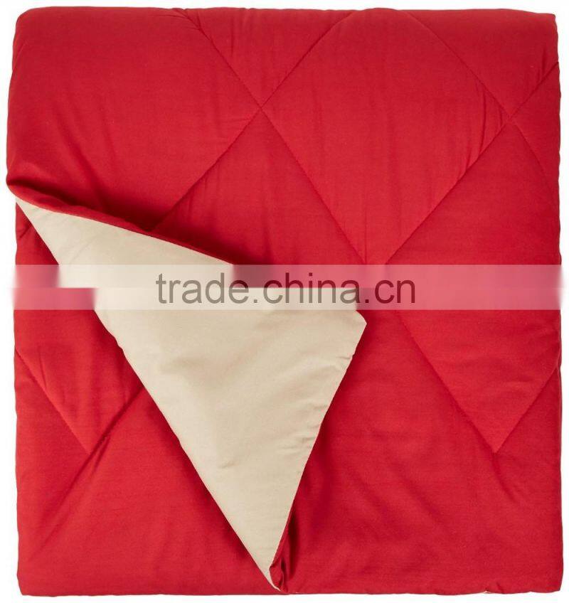 Basics Reversible Microfiber Comforter-red, full/ queen