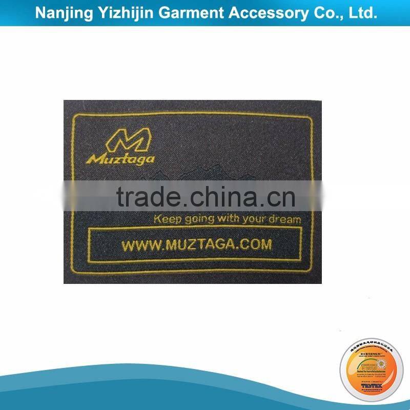 OEKO-TEX 100 Skin Care Merrow Woven Size Label for Clothing