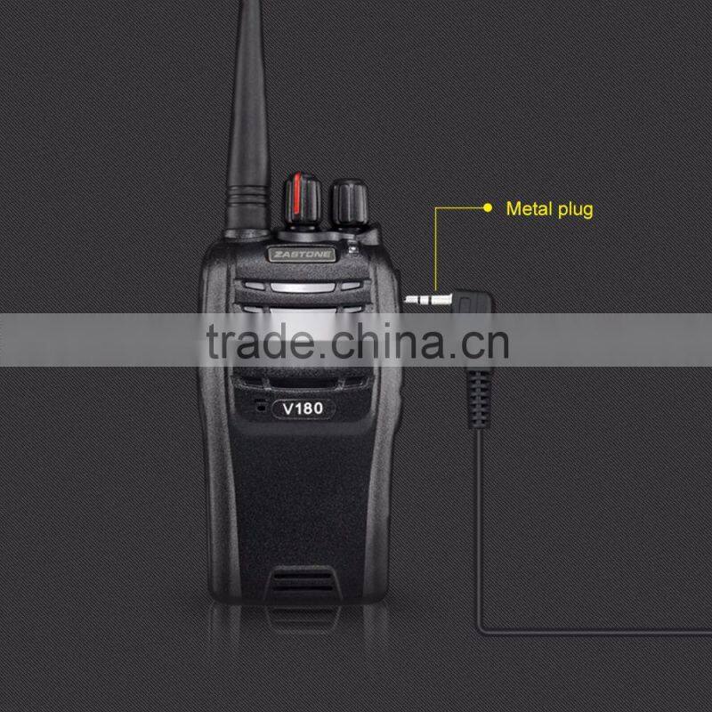 Earpiece D Shape Earphones E43C-K Headphone for Walkie Talkie ZASTONE V180 ZT-V8