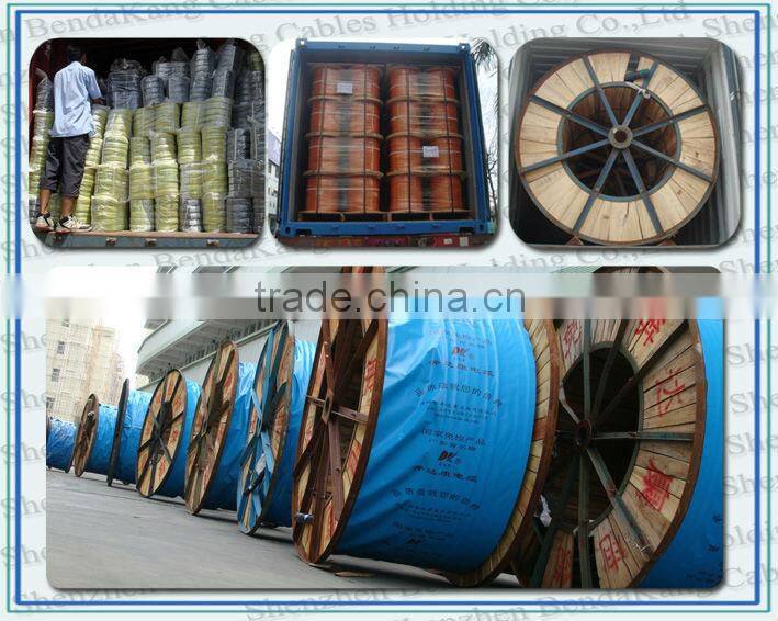 PVC Orange Circular Electrical Cable 450/750V