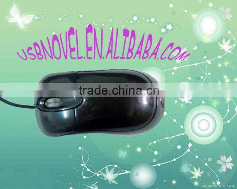 black new wired optical mouse/3d usb wired mouse for game/office/home use