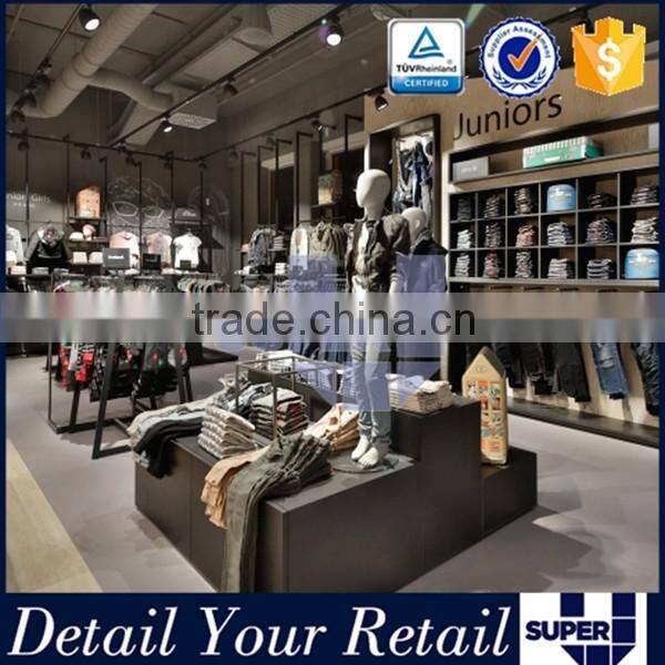 branding outlet store interior design floor display stand