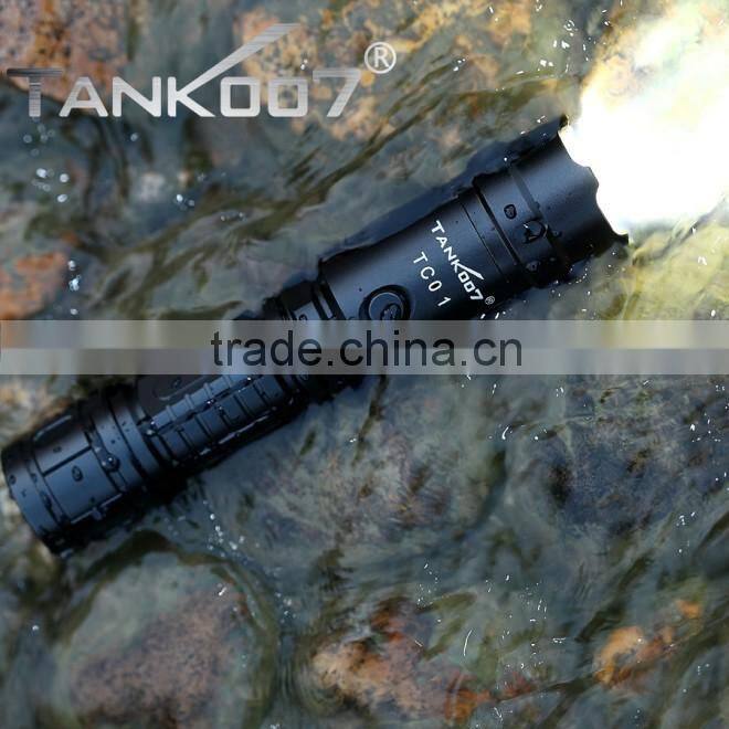 TANK007 army torch light rechargeable led torch light portable relight rechargeable book light