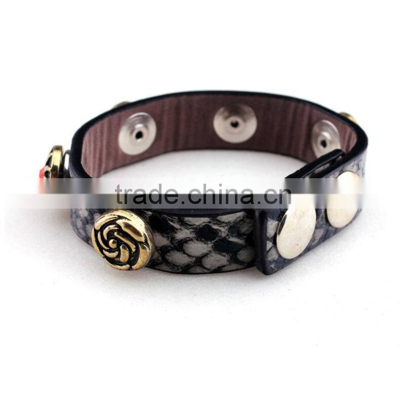 2013 New Products,PU Button Bracelet,Bracelet Vners,Alibaba China