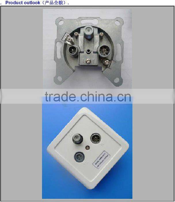 TV/R/SAT WALL SOCKET (RW004-3LT.S)