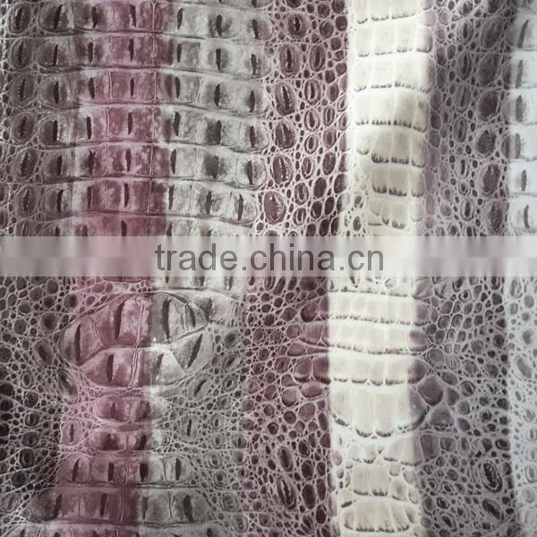 polyurethane faux leather fabric crocodile leather imitations designer shoes