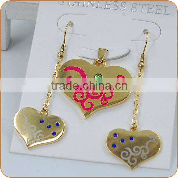 Fashion Costume Stainless Steel Jewelry Set 2015