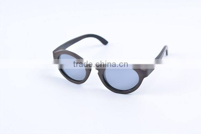 Meiaoqi Black bamboo polarized Pure handmade retro sunglasses for men