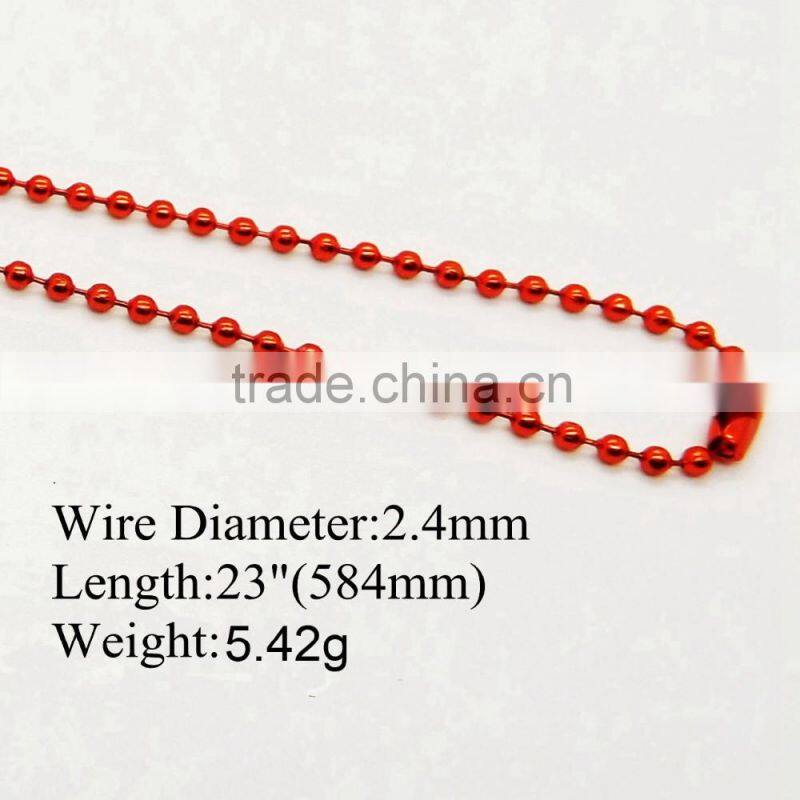 Christmas Decoration Bead Chain Necklace