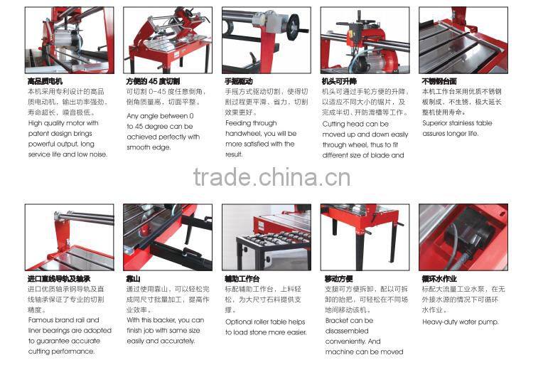TILE machine for cutting stone edge