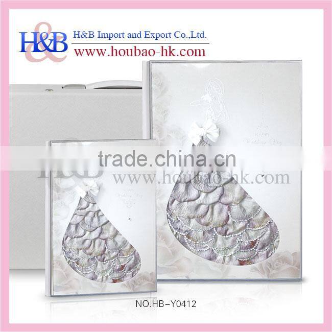 H&B White Romantic Slip In Wedding Photo Album 10x12 Photo Album
