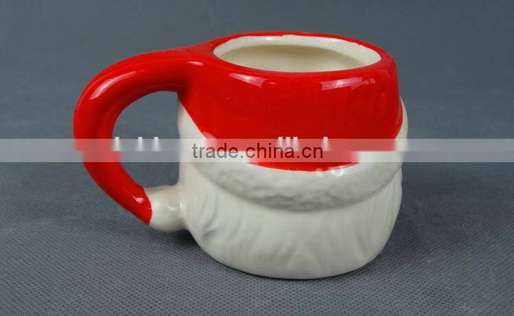 reative hot-selling cartoon red and white ice cream ceramic mug with handle