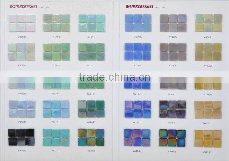Decorative Lily Flower Glass Tile Mosaic Mural Patterns