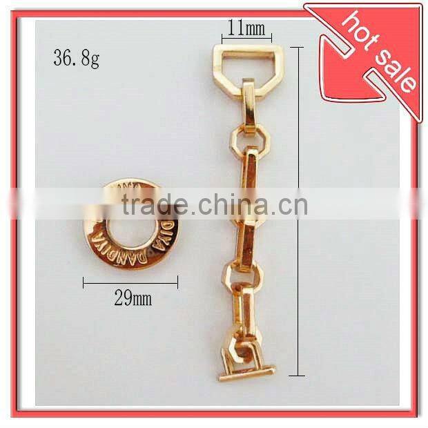 fashion gold handbag chain with special decoration